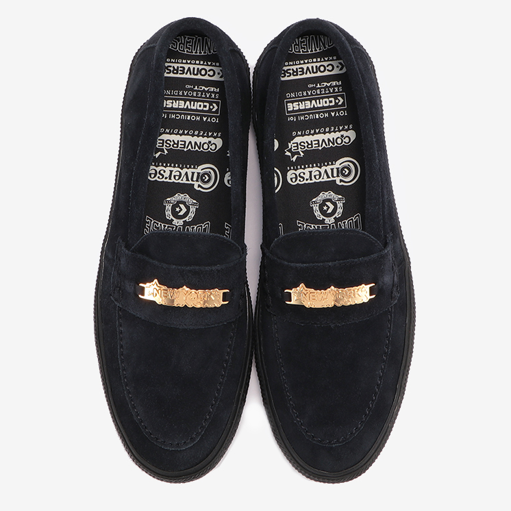 CS LOAFER SK TOYA HORIUCHI +(CS ローファー SK トウヤホリウチ +)黒色/ブラックモノクローム・スニーカー